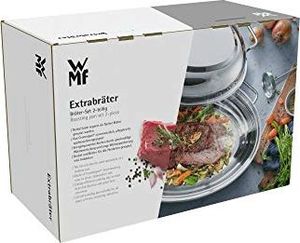 Patelnia WMF Indukcja pieczenia 41x28,5x18 cm, 8,5l z pokrywą indukcyjną, stal nierdzewna Cromargan, żaroodporna 6