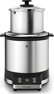 WMF Kuchenka do gotowania ryżu WMF mini (220 W, z pudełkiem na lunch, parowcem, oszczędzająca miejsce, wewnętrzna doniczka z pokrywką na wynos (1,0 l)) cromargan mat 7