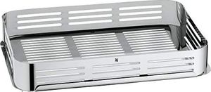 WMF Parowar / prażalnik Vitalis, ze szklaną pokrywą z silikonową obręczą, termometrem do gotowania, tacą do gotowania, stal nierdzewna Cromargan, nadaje się do indukcji, 41 x 27 x 10 cm, 6,5l 3