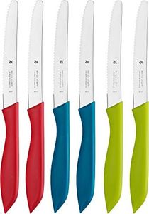 WMF Zestaw noży do chleba WMF Classic Line 6 sztuk, 23 cm, nóż nieszpory z podwójną ząbkowaną krawędzią, specjalna stal ostrza, plastikowy uchwyt 1