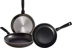 Patelnia WMF Zestaw patelni WMF Permadur Element 3-częściowa stal nierdzewna 20/24/28 cm z nieprzywierającą powłoką do wszystkich typów pieców, w tym indukcyjnych, odlewanego aluminium 1