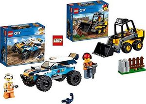 LEGO LEGO City 60218 Pustynny samochód wyścigowy City 60219 Ładowacz czołowy 1