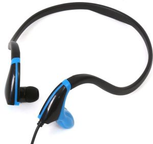 Słuchawki Freestyle z mikrofonem Sport FH1019 czarno niebieskie (42442) 1