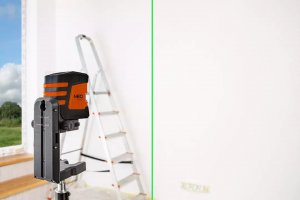 Neo Laser krzyżowy 75-107 zielony 20 m 6