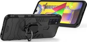 Alogy Etui Alogy Stand Ring Armor do Samsung Galaxy A21s czarne + Szkło 3mk uniwersalny 6