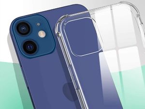 Alogy Etui pancerna ShockProof Alogy do Apple iPhone 12 Mini przezroczyste + Szkło Alogy uniwersalny 5