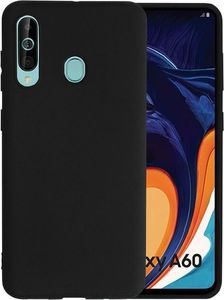 Alogy Etui silikonowe Alogy slim case do Samsung Galaxy A60 czarne + Szkło Alogy uniwersalny 2
