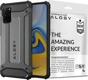 Alogy Etui Alogy Hard Armor do Samsung Galaxy S20 Plus szare + Szkło Alogy Full uniwersalny 2