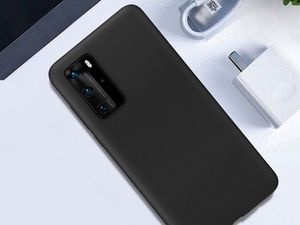 Alogy Etui silikonowe Alogy slim case do Huawei P40 Pro czarne + Szkło Alogy Full uniwersalny 7