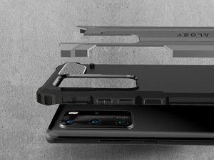Alogy Etui Alogy Hard Armor do Huawei P40 Pro szare + Szkło Alogy Full uniwersalny 2