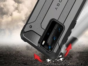 Alogy Etui Alogy Hard Armor do Huawei P40 Pro szare + Szkło Alogy Full uniwersalny 5