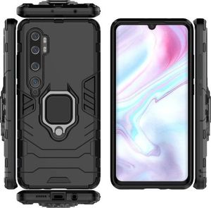 Alogy Etui Alogy Stand Ring Armor do Xiaomi Mi Note 10/ 10 Pro czarne + Szkło Alogy 3D uniwersalny 3
