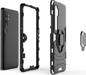 Alogy Etui Alogy Stand Ring Armor do Xiaomi Mi Note 10/ 10 Pro czarne + Szkło Alogy 3D uniwersalny 4