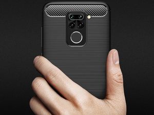 Alogy Etui Alogy Rugged Armor do Xiaomi Redmi 10X/ 10X Pro/ Note 9 czarne + Szkło Alogy uniwersalny 4