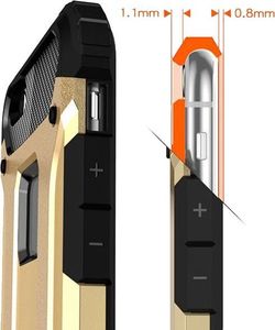 Alogy Etui Pancerne Alogy Apple iPhone X Xs Hard Armor Białe + Szkło uniwersalny 8