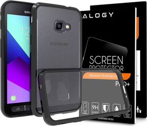Alogy Etui Alogy Crystal Armor Case do Samsung Galaxy Xcover 4/4s Czarne +Szkło uniwersalny 6
