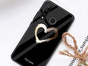 Alogy Etui Alogy Glass Armor Case do Huawei P30 Lite czarne serce + Szkło uniwersalny 2