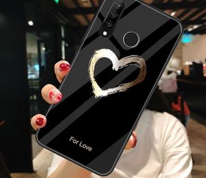 Alogy Etui Alogy Glass Armor Case do Huawei P30 Lite czarne serce + Szkło uniwersalny 3