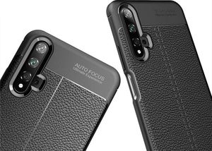 Alogy Etui Alogy Leather Armor do Huawei Honor 20 czarne + Szkło Alogy uniwersalny 5
