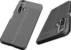 Alogy Etui Alogy Leather Armor do Huawei Honor 20 czarne + Szkło Alogy uniwersalny 6