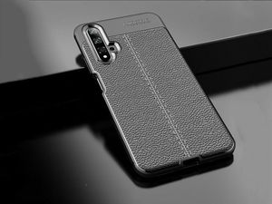Alogy Etui Alogy Leather Armor do Huawei Honor 20 czarne + Szkło Alogy uniwersalny 10