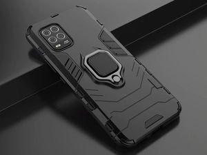 Alogy Etui Alogy Stand Ring Armor do Xiaomi Mi 10 Lite czarne + Szkło Alogy uniwersalny 8