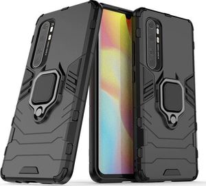 Alogy Etui Alogy Stand Ring Armor do Xiaomi Mi Note 10 Lite czarne + Folia 3mk ARC uniwersalny 2