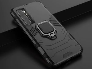 Alogy Etui Alogy Stand Ring Armor do Xiaomi Mi Note 10 Lite czarne + Folia 3mk ARC uniwersalny 8