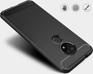 Alogy Etui Alogy Rugged Armor do Nokia 6.2/ 7.2 czarne + Szkło Alogy uniwersalny 3