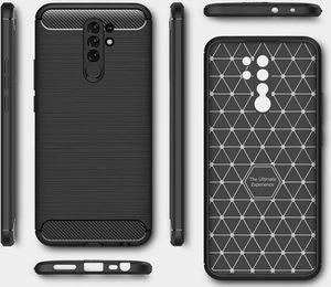 Alogy Etui Alogy Rugged Armor do Xiaomi Redmi 9 czarne + Szkło Alogy uniwersalny 8