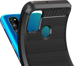 Alogy Etui Alogy Rugged Armor do Samsung Galaxy M21 czarne + Szkło 3mk uniwersalny 3