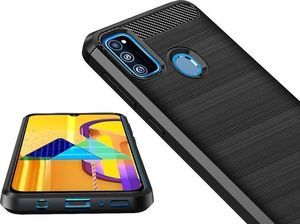 Alogy Etui Alogy Rugged Armor do Samsung Galaxy M21 czarne + Szkło 3mk uniwersalny 8