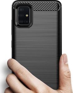 Alogy Etui Alogy Rugged Armor do Samsung Galaxy A51 czarne + Szkło Alogy Full uniwersalny 2