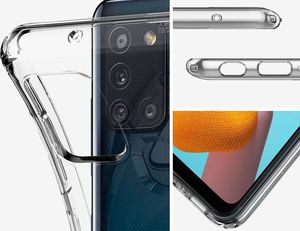Spigen Etui Spigen Liquid Crystal do Samsung Galaxy A21S Crystal Clear + Szkło 3mk uniwersalny 2