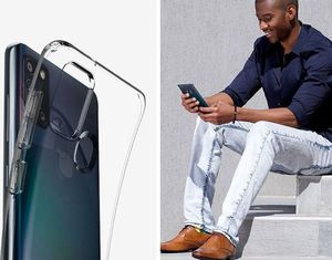 Spigen Etui Spigen Liquid Crystal do Samsung Galaxy A21S Crystal Clear + Szkło 3mk uniwersalny 6