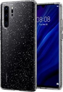 Spigen Etui Spigen Liquid Crystal Glitter do Huawei P30 Pro Crystal Quartz + Szkło Alogy cały ekran uniwersalny 5