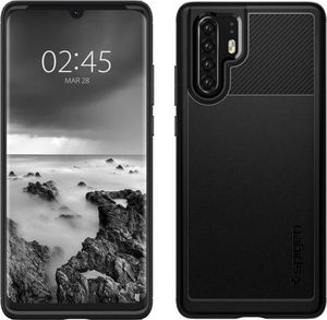 Spigen Etui Spigen Rugged Armor do Huawei P30 Pro Matte Black + Szkło Alogy cały ekran uniwersalny 3