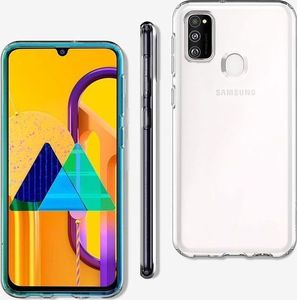 Spigen Etui Spigen Liquid Crystal do Samsung Galaxy M21 Crystal Clear + Szkło 3mk uniwersalny 4