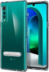 Spigen Etui Spigen Slim Armor Essential S do LG Velvet Clear + Szkło Mocolo 3D UV uniwersalny 2