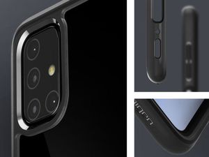 Spigen Etui Spigen Ultra Hybrid do Samsung Galaxy M31s Matte Black + Szkło 3mk uniwersalny 3