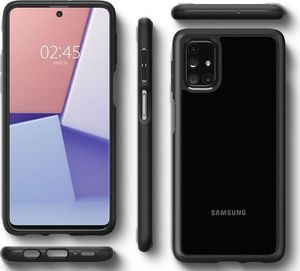 Spigen Etui Spigen Ultra Hybrid do Samsung Galaxy M31s Matte Black + Szkło 3mk uniwersalny 4