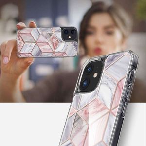 Spigen Etui obudowa Spigen Cyrill do Apple iPhone 12 Mini 5.4 Pink Marble + Szkło Alogy uniwersalny 7