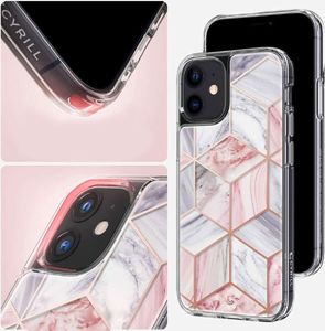 Spigen Etui obudowa Spigen Cyrill do Apple iPhone 12 Mini 5.4 Pink Marble + Szkło Alogy uniwersalny 8