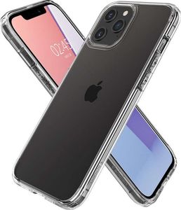 Spigen Etui Spigen Ultra Hybrid do Apple iPhone 12/ 12 Pro 6.1 Crystal Clear + Szkło Alogy uniwersalny 5