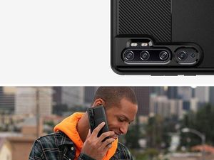 Spigen Etui Spigen Rugged Armor do Xiaomi Mi Note 10/ Note 10 Pro Matte Black + Szkło Alogy uniwersalny 6
