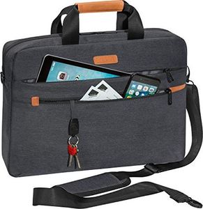 Torba Pedea Torba na laptopa PEDEA Torba Elegance Pro na notebook 15,6 cala (39,6 cm) Torba na ramię z paskiem na ramię i przegrodą na tablet do 27,96 cm (11 cali), szara 2