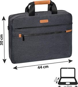 Torba Pedea Torba na laptopa PEDEA Torba Elegance Pro na notebook 15,6 cala (39,6 cm) Torba na ramię z paskiem na ramię i przegrodą na tablet do 27,96 cm (11 cali), szara 7