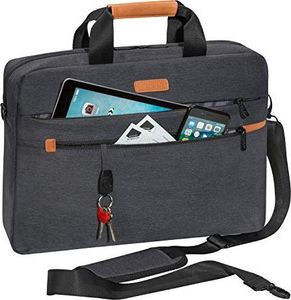 Torba Pedea Torba na laptopa PEDEA Torba na notebook Elegance Pro Torba na ramię 17,3 cala (43,9 cm) z paskiem na ramię i przegrodą na tablet do 27,96 cm (11 cali), szara 6