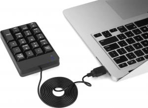 Klawiatura Jelly Comb Portable Slim Mini Przewodowa Czarna US (FBA-CM0026) 3