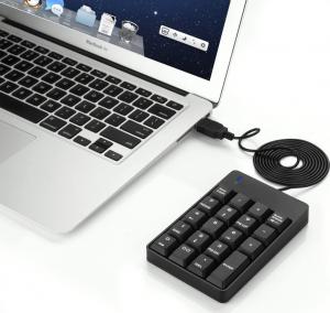 Klawiatura Jelly Comb Portable Slim Mini Przewodowa Czarna US (FBA-CM0026) 5